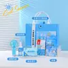 Regalos de verano para empleados y clientes corporativos: Caja de regalo de set de protector solar única y práctica, personalizable con logo, adecuada como set de recuerdo