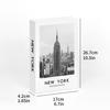 Livro falso de cidade famosa simples Livro decorativo Livro decorativo Estante de livros decorativos Modelo de livro de mesa de centro dobrável
