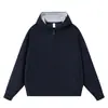 Moletom pesado estilo americano, moletom de camada dupla para comércio exterior, cardigã sweatshirt masculino moderno de outono com caimento solto e zíper duplo, feito sob medida