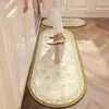 Alfombrilla de Piso de Tierra de Diatomeas Estilo Americano de Gama Alta Retro para Cocina, Alfombrilla Antideslizante Absorbente de Agua de Secado Rápido para el Hogar, Alfombra Resistente al Desgaste y a la Suciedad