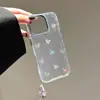 Pulseira de borboleta colorida capa de celular para iPhone16ProMax apple 15/14/13 estilo menina 11/12