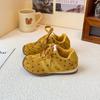 27128 Zapatos para Niños 2025 Otoño Estilo Coreano Lunares Encaje Niñas Casual Zapatos de Entrenamiento Deportivos Zapatos Forrest Gump Talla 31-37