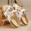 Fornecimento de Fábrica 2026 Novas Sandálias de Cortiça Femininas Sandálias Masculinas Modernas Sapatos de Praia para Casal Em Estoque Atacado