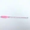Pincel de Cílios com Haste de Cristal Pente de Cílios com Haste Sólida Pincel de Sobrancelha Espiral Curvador de Cílios Ferramenta de Transplante de Cílios