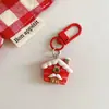 Chaveiro de Resina de Natal Desenho Animado Fofo Pingente para Mochila Pequeno Presente de Natal Charme Criativo para Bolsa de Estudante