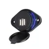Funda de Asiento Doble USB para Motocicleta y Autobús Cargador de Teléfono Móvil 12V24V Accesorios de Fabricante Cargador de Coche Modificado