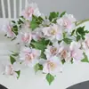 Azalea de Rama Única Altamente Realista, Laurel de Montaña, Camelia para Decoración de Bodas y Escenas al Aire Libre, Flor Artificial