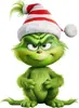 Enfeites de pendurar de produto novo transfronteiriços, decorações para bebês, pingentes para árvore de Natal e carro, Decoração de casa de desenho animado de Natal Verde