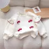 Hoodie Infantil para Meninas Novo Estilo Primavera/Outono 2025 Versátil e Estiloso Roupas de Outono para Bebês e Crianças Pequenas Blusa de Manga Longa para Outono