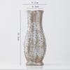 Jarrón de Cerámica Estilo Retro Wabi-Sabi de Shumen Lujo Ligero Gama Alta Flores Hidropónicas Arreglo Floral para Sala de Estar Adornos Decorativos