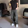 Pantalones de Paracaidista Retro Estilo Americano de Secado Rápido Coulouse para Hombre Verano Scimitar de Pierna Ancha Ajuste Limpio Pantalones Casuales Rectos Holgados