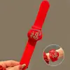 Regalo de Año Nuevo Danza del León Anillo de Presión Pulsera para Niños Muñeco Lindo de Dibujos Animados de Año Nuevo Regalo de Boda Pequeño Regalo de Año Nuevo