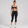 Conjunto de top de regata para yoga com bloqueio de cor de bolinhas transfronteiriço, falso duas peças, secagem rápida, costas bonitas, conjunto esportivo para corrida ao ar livre e fitness para mulheres