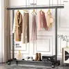 Estante para Secar de Piso Habitación Plegable Perchero Doméstico Simple Barra para Colgar Ropa Balcón Secado Edredón Artefacto Telescópico