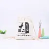 Bolsa de Almacenamiento de Lona Engrosada Bolsillo Publicitario Paquete Bolsa Pequeña de Tela Bolsillo de Cierre con Cordón Bolsa con Cordón