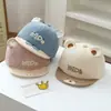 Chapéu de bebê bordado com desenho animado, boné de bebê para primavera e outono, boné para bebê de 6 a 24 meses, boné pequeno para bebê, boné estilo bico de pato