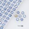 Dongzhou 6mm Diamante para Arte de Uñas Corte Rosa Milenio de Ocho Lados Cristal K9 Flash Mini Diamante de Fondo Puntiagudo de Alta Calidad Joyería para Arte de Uñas