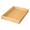 Bandeja de Madera Maciza Rectangular Bandeja de Té de Madera Maciza Juego de Té Kung Fu Doméstico Bandeja para Tazas de Agua Plato de Cena de Madera Japonés para Comidas