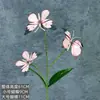 Decoración de ventana de mariposa impresa en 3D, decoración del hogar, accesorios de fotografía, flores artificiales populares, adornos de flores artificiales transfronterizos al por mayor