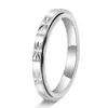 Anel feminino estilo coreano flor de arroz aço inoxidável 3MM de largura rotativo doce anel de ouro 18K