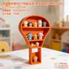 Decoração de Casa de Bonecas com Laço 3D Modelo de Armário Suporte de Exibição Multicamadas Brinquedo Bule Camada de Exibição de Perfume Prateleira de Exibição em Camadas