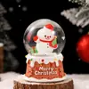 Casa de Biscoito de Natal Criativa Ornamento de Bola de Cristal Brilhante Papai Noel Bola de Vidro Decoração de Mesa Artesanato em Resina