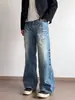 Calle Principal Americana Primavera y Verano Vintage 2026 Nuevos Jeans Casuales de Pierna Recta Sueltos para Hombre con Estiramiento