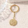 Popular Cadena de Clavícula de Comercio Exterior Transfronterizo Llavero Colgante de Acero Inoxidable Tallado Collar de Acero Titanio Que No Se Desvanece Joyería de Yiwu