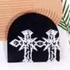 Gorro de Punto de Doble Trenza Halloween Transfronterizo Otoño e Invierno Cálido Cortavientos Moda Tendencia Fiesta Callejera Gorro para el Frío