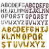 Versión imitación EE. UU. de cuerpo delgado 16 pulgadas inglés A-Z globo alfanumérico pequeño cumpleaños boda sala de bodas decorativo globo de aluminio