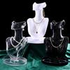 Collar Almacenamiento Exhibidor Estante Modelo de Figura Doméstico Accesorios Exhibición de Cuello Aretes Joyería Puesto de Mercado Nocturno Joyero