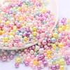 Pulsera de perlas de imitación de agujero recto ABS, bolsa de material para abalorios, hecho a mano, DIY, casero, pendientes, collar, accesorios, AliExpress