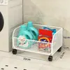Prateleira de Armazenamento para Detergente de Lavar Roupa Carrinho de Banheiro Armário de Armazenamento de Chão Prateleira para Espaço ao Lado da Máquina de Lavar Roupa Banheiro Multicamadas à Prova d'Água