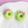 Boutique moño mate punto de ola rosquilla resina accesorios para juego de comida DIY accesorios para el cabello de niños accesorios para pinzas de pelo