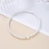 Pulsera de Perlas de Imitación Versátil de Moda Elástica con 26 Letras Pulsera de Perlas para Mujer con Cuentas Venta al por Mayor