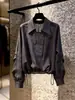 Camisa chic de estilo francés con cuello para mujer, nuevo diseño de otoño, elegante y versátil, de nicho