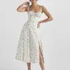 Verão 2026 Moda Feminina Transfronteiriça Elegante Casual Fresca Europeia e Americana Sexy Vestido com Faixa Estreita na Cintura
