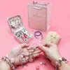Amazon Kids Pulseira de Contas DIY Educacional Feita à Mão Colar de Coelho Pulseira Presente de Aniversário Caixa de Presente de Contas para Mulheres