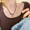 Nuevo collar de cuentas de estilo chino nacional con diseño de nicho para mujer, colgante de mariposa de alta calidad que combina con todo, cadena de clavícula, joyería