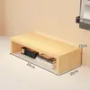 Soporte para computadora ajustable en altura, elevador de monitor para oficina, estante de madera para escritorio, base elevada para computadora de escritorio