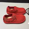 Zapatos Slip-On 2026 para Mujer de Gamuza Primavera Versátiles Nuevos Zapatos Estilo Birkenstock con Hebilla Casual Suela Gruesa Punta Redonda Retro