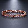 Ai Er Mosha Pulsera europea y americana pulsera joyería moda cristal colorido pulsera de sauce pulsera de circonita de cobre venta al por mayor