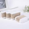 Fábrica atacado 200 sacos high-end de duas cabeças maquiagem beleza limpeza vara de bambu cotonete cotonete