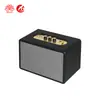 Altavoz Bluetooth Mini Inalámbrico Retro de Madera para Escritorio con Graves Altos, Ranura para Tarjeta y Reproducción desde Unidad USB Sonido de Alta Calidad