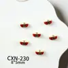 Accesorios para Uñas de Año Nuevo, Serie Roja Festiva Popular Estilo Chino, Lingotes de la Suerte, Bolsas de la Suerte, Decoraciones para Uñas de Aleación de Pez Dorado