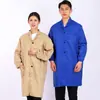 Ropa de trabajo para hombre abrigo largo ropa de camuflaje ropa de fábrica cría reparación de automóviles resistente a las manchas resistente al desgaste abrigo azul ropa de transporte