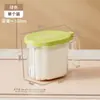 Tarro de Condimentos para Cocina Sal Glutamato Monosódico Pimienta Almacenamiento Botella de Condimentos con Cuchara Sellada a Prueba de Humedad Caja de Plástico para Condimentos para el Hogar