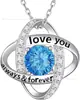Collar de Plata de Ley S925 de Cuatro Hojas de Moda de Venta Caliente Transfronteriza para Mujer, Colgante de Moissanita de Imitación, Cadena para Clavícula, Regalo del Día de San Valentín