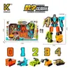 Estuche Casa Robot Digital Deformable Juguete Infantil Robots Digitales 0-9 Ensamblaje Ajuste Paquete Educativo Juguete para Niño
