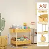 Carrito Estante para Snacks Estante de Almacenamiento Multifuncional para Sala de Estar Múltiples Niveles Móvil Almacenamiento de Juguetes para Niños Gran Capacidad